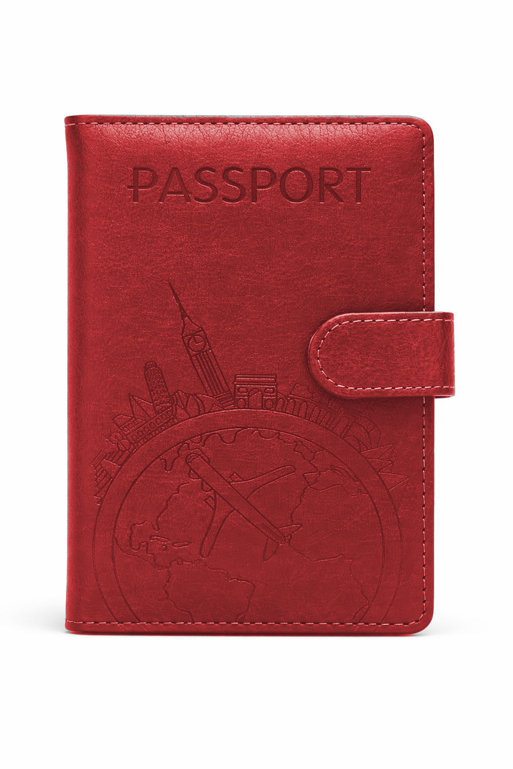 Passport Case - Crimson
